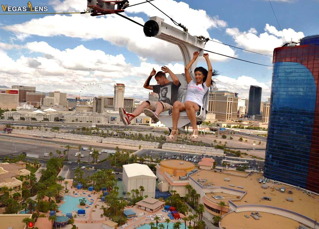 SLOTZILLA Zipline Ride - Romantic Things to do in Las Vegas