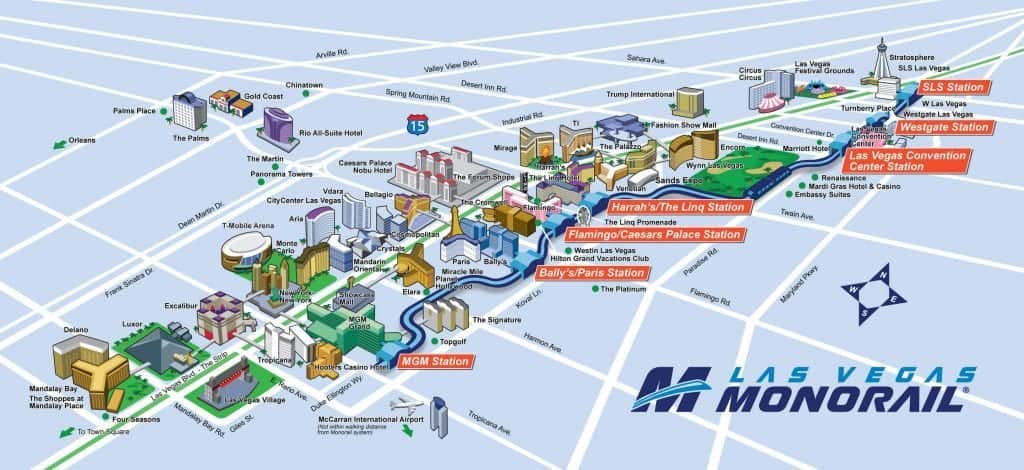Las Vegas Monorail - Best Las Vegas Transportation