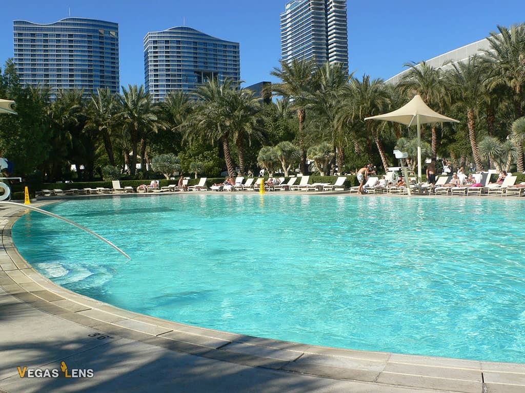 Aria Hotel Pool - Best family pools in Las Vegas